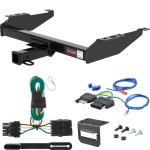 For 1988-2000 Chevy C/K Pickup Trailer Hitch + Wiring 5 Pin Fits Standard or Step Bumper Curt 13042 2 inch Tow Receiver