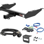 For 1999-2000 GMC Sierra 2500 Trailer Hitch + Wiring 5 Pin Fits Dual Exhaust Only Curt 13042 2 inch Tow Receiver