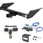 For 2005-2007 Jeep Liberty Trailer Hitch + Wiring 5 Pin Fits w/ Tow Prep Package Curt 13044 2 inch Tow Receiver