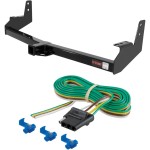 For 1998-2002 Lincoln Navigator Trailer Hitch + Wiring 4 Pin Fits All Models Curt 13049 58044 2 inch Tow Receiver