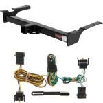 For 1995-2003 Ford E350 Trailer Hitch + Wiring 4 Pin Fits All Except Cutaway Chassis or Shuttle Bus Curt 13053 55344 2 inch Tow Receiver