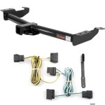 For 2009-2014 Ford E350 Trailer Hitch + Wiring 4 Pin Fits All Except Cutaway Chassis or Shuttle Bus Curt 13055 56020 2 inch Tow Receiver