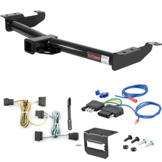 For 2009-2014 Ford E250 Trailer Hitch + Wiring 5 Pin Fits All Except Cutaway Chassis or Shuttle Bus Curt 13055 2 inch Tow Receiver