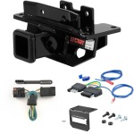 For 2004-2008 Dodge Durango Trailer Hitch + Wiring 5 Pin Fits w/ Tow Prep Package Curt 13072 2 inch Tow Receiver