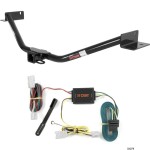 For 2010-2012 Hyundai Santa Fe Trailer Hitch + Wiring 4 Pin Fits Models w/o Factory Tow Package Curt 13073 56078 2 inch Tow Receiver