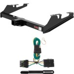 For 1988-2000 GMC C/K Pickup Trailer Hitch + Wiring 4 Pin Fits Pickup - Standard or Step Bumper Curt 13082 55315 2 inch Tow Receiver