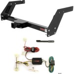 For 1989-1995 Toyota Pickup Trailer Hitch + Wiring 4 Pin Fits All Except T-100 or Tacoma Curt 13086 55379 2 inch Tow Receiver