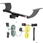 For 2011-2014 Dodge Challenger Trailer Hitch + Wiring 4 Pin Fits All Models Curt 13093 55534 2 inch Tow Receiver