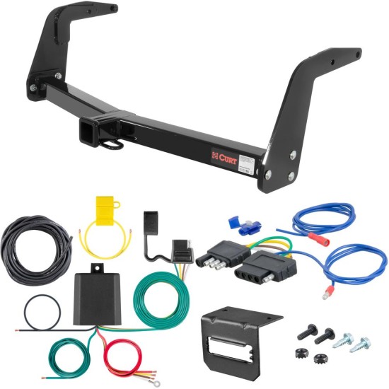 For 1992-1995 Toyota 4Runner Trailer Hitch + Wiring 5 Pin Fits w/ 31.5" or Smaller Tires Curt 13094 2 inch Tow Receiver