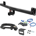 For 2013-2014 Porsche Cayenne Trailer Hitch + Wiring 5 Pin Fits Models w/ Existing USCAR 7-way Curt 13116 2 inch Tow Receiver