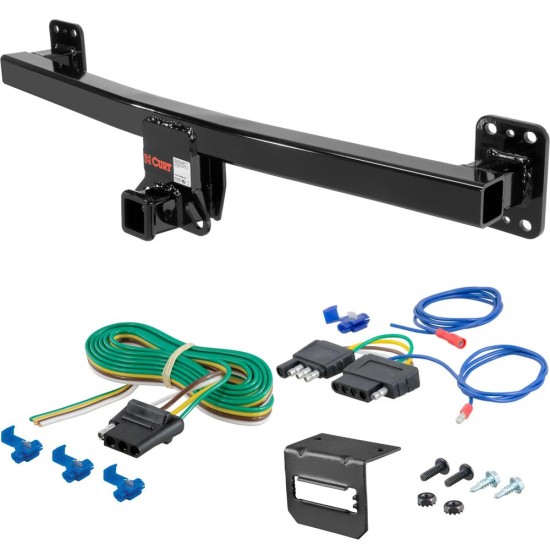 For 2011-2017 VW Touareg Trailer Hitch + Wiring 5 Pin Fits Models w/o Factory Tow Package Curt 13116 2 inch Tow Receiver