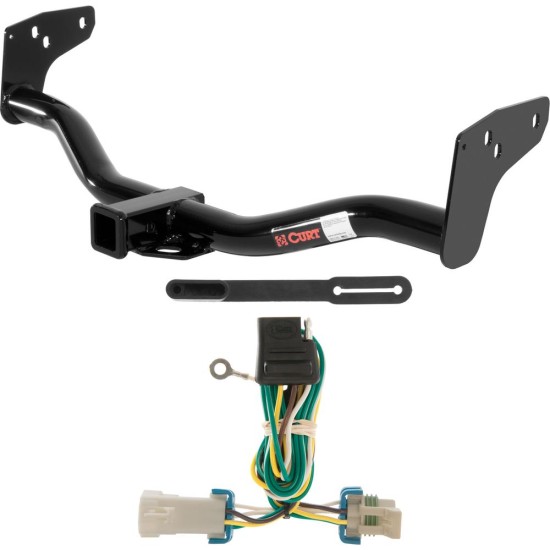 For 1998-2004 Chevy S10 Trailer Hitch + Wiring 4 Pin Fits All Models Curt 13132 55359 2 inch Tow Receiver