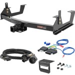 For 2015-2019 Chevy Silverado 3500 HD Trailer Hitch + Wiring 5 Pin Fits 8' bed except factory receiver Tommy Gate or cab & chassis Curt 13187 2 inch Tow Receiver