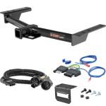 For 2015-2024 Ford Transit 350 Trailer Hitch + Wiring 5 Pin Fits Dually Except Cab & Chassis & the Cutaway w/ USCAR 7-way Curt 13193 2 inch Tow Receiver