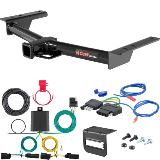 For 2015-2024 Ford Transit 350 Trailer Hitch + Wiring 5 Pin Fits Dually Except Cab & Chassis & the Cutaway Curt 13193 2 inch Tow Receiver