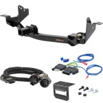 For 2014-2024 Ram ProMaster 1500 Trailer Hitch + Wiring 5 Pin Fits Models w/ Existing USCAR 7-way Curt 13207 2 inch Tow Receiver