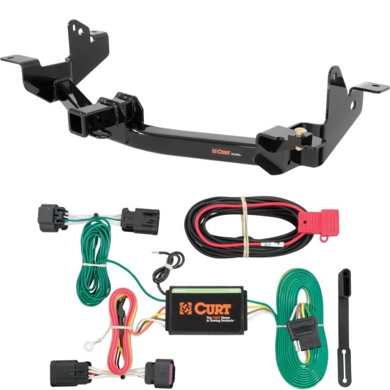 For 2014-2024 Ram ProMaster 2500 Trailer Hitch + Wiring 4 Pin Fits All Models Curt 13207 56209 2 inch Tow Receiver