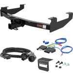 For 2007-2010 Chevy Silverado 3500 HD Trailer Hitch + Wiring 5 Pin Exc factory receiver, Tommy Gate lift or cab & chassis Curt 13210 2 inch Tow Receiver