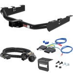 For 2007-2010 Chevy Silverado 3500 HD Trailer Hitch + Wiring 5 Pin Except Tommy Gate lift or cab & chassis Except factory receiver Curt 13211 2 inch Tow Receiver