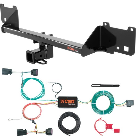 For 2015-2022 Ram ProMaster City Trailer Hitch + Wiring 4 Pin Fits All Models Curt 13215 56270 2 inch Tow Receiver