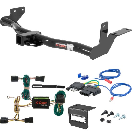 For 1998-2002 Honda Passport Trailer Hitch + Wiring 5 Pin Fits w/ Under-Vehicle Spare Curt 13222 2 inch Tow Receiver