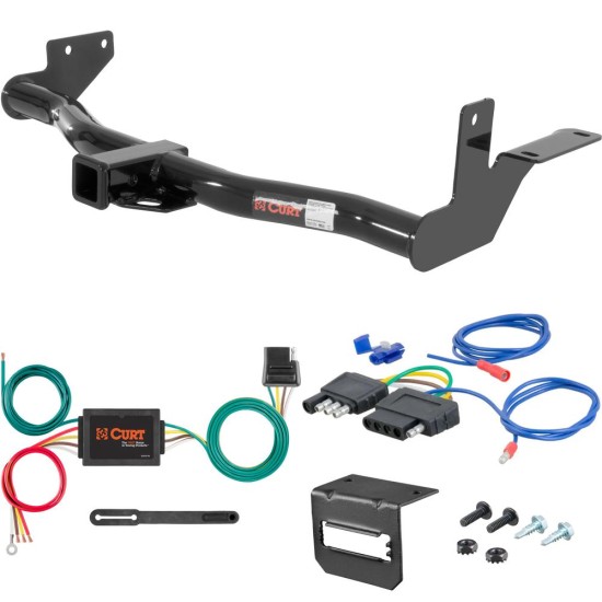 For 2002-2004 Isuzu Axiom Trailer Hitch + Wiring 5 Pin Fits w/ Under-Vehicle Spare Curt 13222 2 inch Tow Receiver