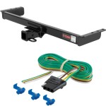 For 1997-2004 Mitsubishi Montero Sport Trailer Hitch + Wiring 4 Pin Fits All Models Curt 13223 58044 2 inch Tow Receiver