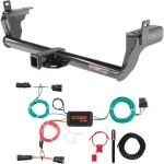 For 2015-2018 Ford Edge Trailer Hitch + Wiring 4 Pin Fits Sport & Titanium Curt 13234 56292 2 inch Tow Receiver