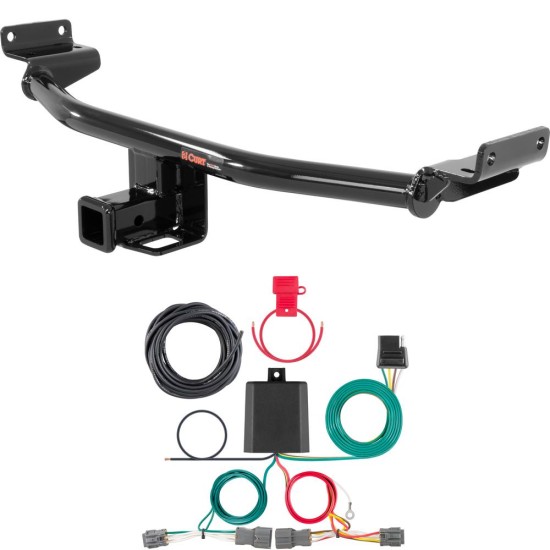 For 2016-2018 Hyundai Tucson Trailer Hitch + Wiring 4 Pin Except Night Edition Curt 13240 56348 2 inch Tow Receiver