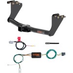 For 2018-2021 Mitsubishi Eclipse Cross Trailer Hitch + Wiring 4 Pin Fits All Models Curt 13273 56296 2 inch Tow Receiver