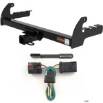 For 2000-2004 Dodge Dakota Trailer Hitch + Wiring 4 Pin Fits w/ Tow Prep Package Curt 13280 55381 2 inch Tow Receiver