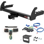 For 2000-2004 Dodge Dakota Trailer Hitch + Wiring 5 Pin Fits w/ Tow Prep Package Curt 13280 2 inch Tow Receiver