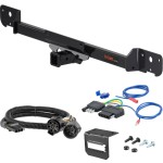 For 2014-2024 Ram ProMaster 2500 Trailer Hitch + Wiring 5 Pin Fits Models w/ Existing USCAR 7-way Curt 13295 2 inch Tow Receiver