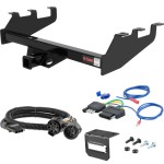 For 2007-2012 Chevy Silverado 1500 Trailer Hitch + Wiring 5 Pin Fits 10" drop bumper or Tommy Gate lift Curt 13339 2 inch Tow Receiver