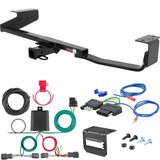 For 2007-2010 Kia Sedona Trailer Hitch + Wiring 5 Pin Fits Short Wheel Base (114") Curt 13349 2 inch Tow Receiver