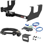 For 2004 Ford F150 New Body Trailer Hitch + Wiring 5 Pin Fits Models w/ Existing USCAR 7-way Curt 13352 2 inch Tow Receiver