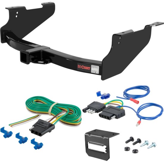 For 2006-2008 Dodge Ram 1500 Trailer Hitch + Wiring 5 Pin Except factory receiver Curt 13361 2 inch Tow Receiver