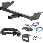 For 2012-2015 Ram C/V Trailer Hitch + Wiring 5 Pin Fits Models w/ Existing USCAR 7-way Curt 13364 2 inch Tow Receiver