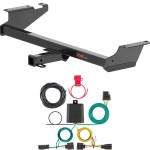 For 2011-2016 Chrysler Town & Country Trailer Hitch + Wiring 4 Pin Fits All Models Curt 13364 56331 2 inch Tow Receiver