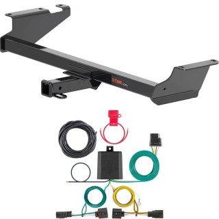 For 2011-2020 Dodge Grand Caravan Trailer Hitch + Wiring 4 Pin Fits All Models Curt 13364 56331 2 inch Tow Receiver