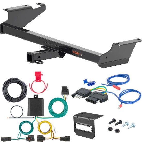 For 2011-2020 Dodge Grand Caravan Trailer Hitch + Wiring 5 Pin Fits All Models Curt 13364 2 inch Tow Receiver