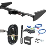 For 2001-2003 Toyota Highlander Trailer Hitch + Wiring 5 Pin Fits w/ Factory 4-Flat Curt 13429 2 inch Tow Receiver