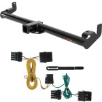 For 1997 Jeep Wrangler Trailer Hitch + Wiring 4 Pin Fits All Models Curt 13430 55356 2 inch Tow Receiver