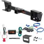 For 2019-2024 Subaru Ascent Trailer Hitch + Wiring 5 Pin Except Hybrid Curt 13448 2 inch Tow Receiver