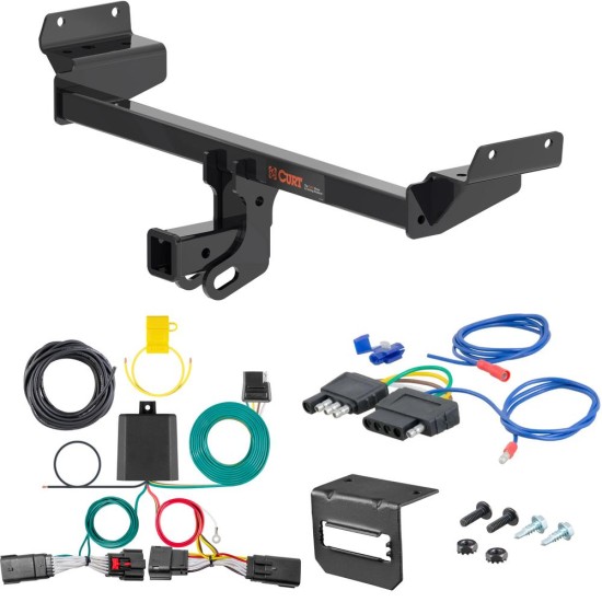 For 2019-2023 Lincoln Nautilus Trailer Hitch + Wiring 5 Pin Fits All Models Curt 13452 2 inch Tow Receiver