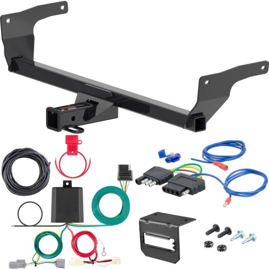 For 2021-2024 Toyota Venza Trailer Hitch + Wiring 5 Pin Fits All Models Curt 13468 2 inch Tow Receiver