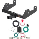 For 2022-2024 Ford F150 Trailer Hitch + Wiring 4 Pin Fits Models w/o factory hitch exc Police w/ LED Tail back sensors & scale Curt 13475 56486 2 inch Tow Receiver