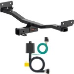 For 2022-2024 Hyundai Tucson Trailer Hitch + Wiring 4 Pin Fits w/ factory Tow Package Curt 13485 56420 2 inch Tow Receiver