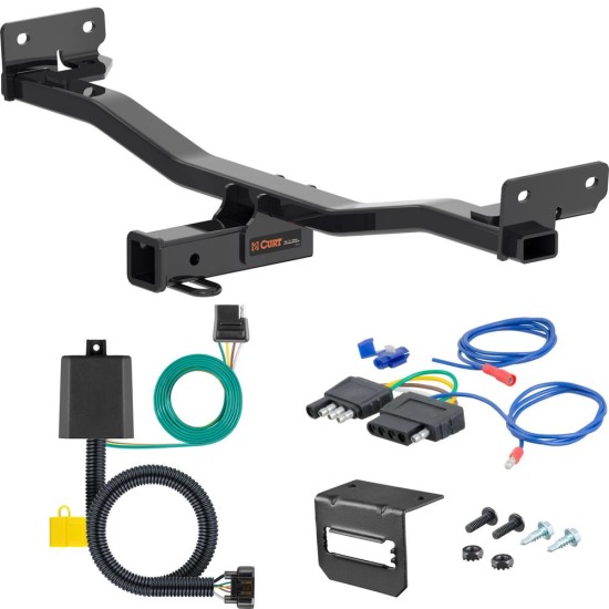 For 2022-2024 Hyundai Tucson Trailer Hitch + Wiring 5 Pin Fits Models w/o Factory Tow Package Curt 13485 2 inch Tow Receiver