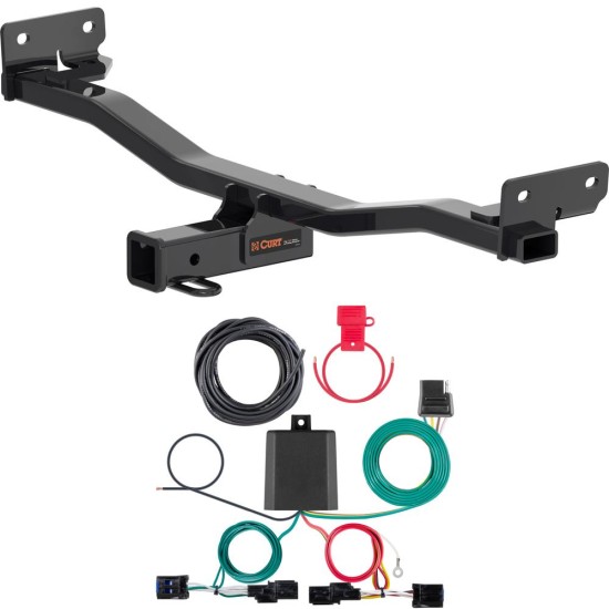 For 2023-2024 Kia Sportage Trailer Hitch + Wiring 4 Pin Fits All Models Curt 13485 56474 2 inch Tow Receiver